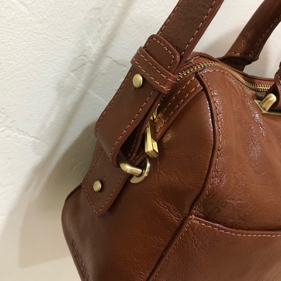 Rachel Rachel Roy Leather Satchel/Crossbody Bag, Rich Cognac. Perfect Condition. - Picture 4 of 15
